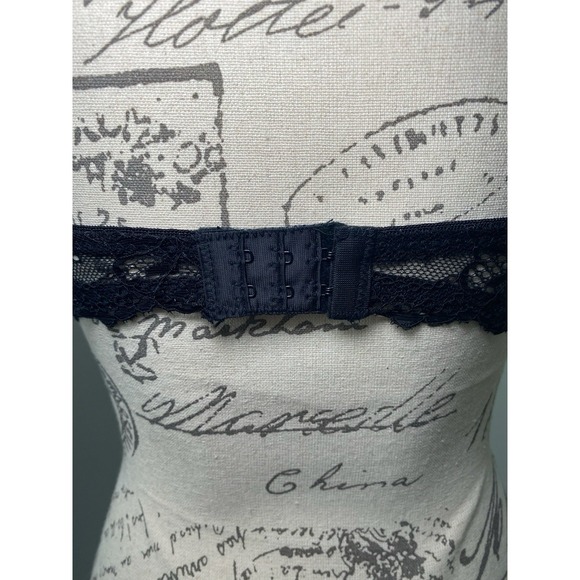 Women's Rene Rofe Push Up Black Lace Underwire Bra #B21865H3 34C New No Tags - Picture 4 of 11
